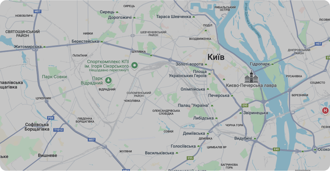 Карта розташування клініки